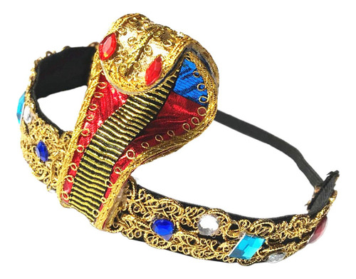 Vintage Egipto Reina Tocado Cleopatra Serpiente Diadema Para