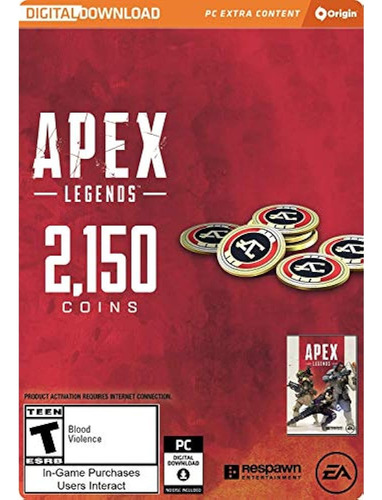 Apex Legends: 2150 Monedas Apex [codigo De Juego En Linea]