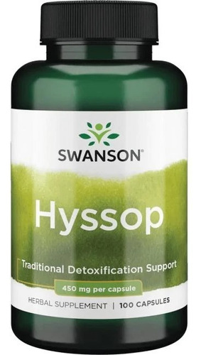 Hyssop 400 Mg 100 Capsulas 