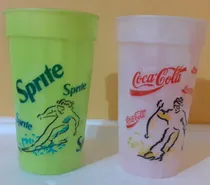 Comprar 2 Vasos Plásticos  Deportes - Coca Cola Y Sprite Año 2000