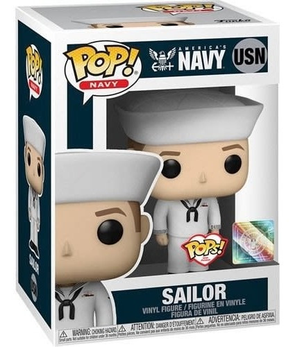 Imagen 2 de 2 de Funko Pop, Marino De Los Estados Unidos (uniforme Blanco)