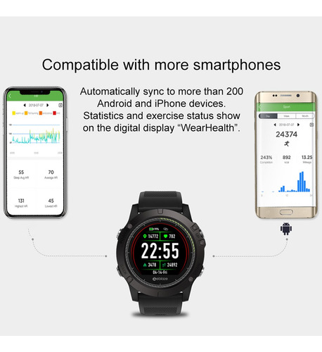 Reloj Inteligente Zeblaze Vibe 3 Hr Smartwatch Azul