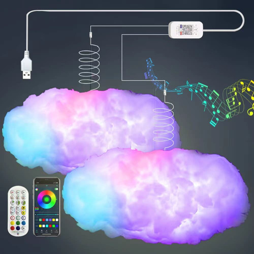 Zokon Kit De 2 Luces 3d Con Luz De Nube Grande