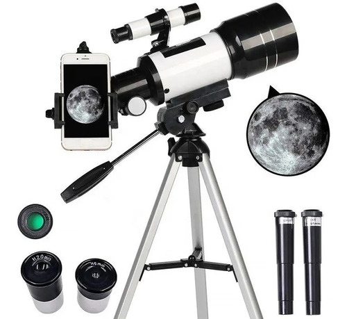 Telescopio Astronomico Monocular F30070m Con Soporte Celular