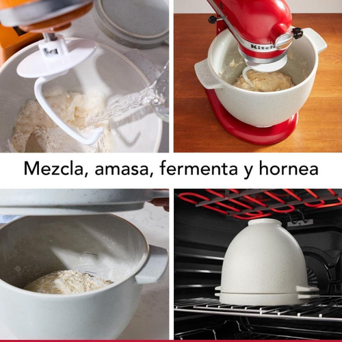 Imagen 4 de 7 de Aditamento Kitchenaid Bowl Para Hacer Pan Ksm2cb5bgs