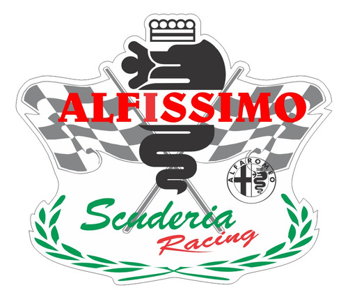 Emblema Adesivo Resinado Alfa Romeo Res4