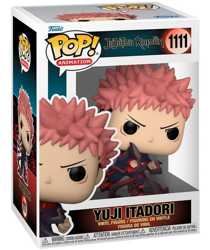 Figura Yuji Itadori Jujutsu Kaise Funko Pop! #1111 Anime  