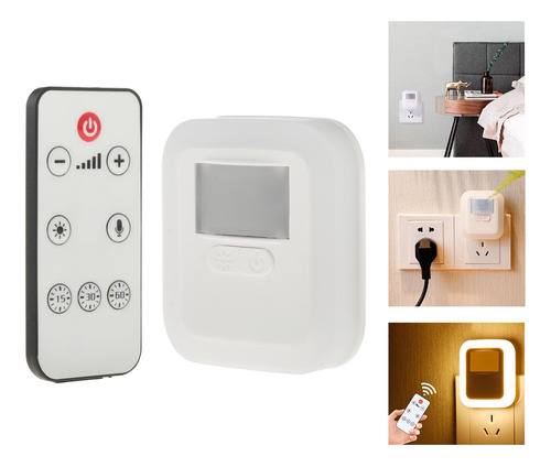 Luz Led De Noche Con Sensor De A Amanecer Con Control Remoto