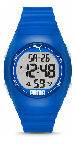 Reloj Unisex Puma P6013 Cuarzo 44mm Pulso Azul En