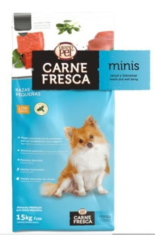 Imagen 1 de 1 de Alimento Para Perro Adulto Mini Carne Fresca 15 Kg Orig/sell
