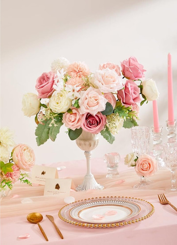 Flores Artificiales Flores Rosas Falsas For Tarta Diy Ramos