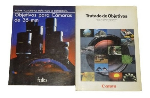 Lote De 2 Libros De Objetivos. Tratado - Para Cámaras &-.