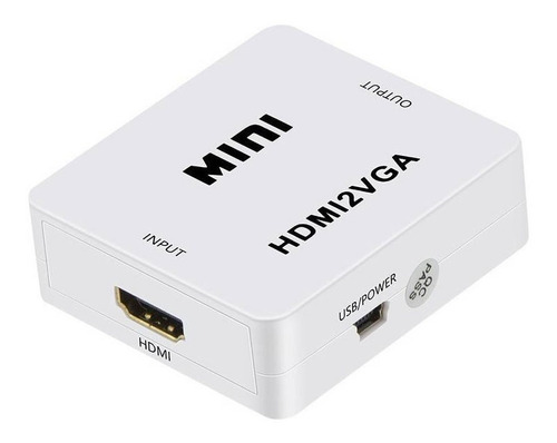 Convertidor Adaptador Hdmi A Vga Pc/laptop Proyector Vga 