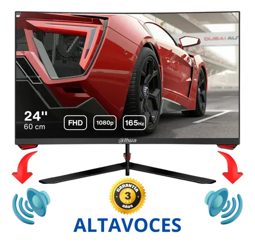 Monitor Gamer Panel Va Led Curvo 1920*1080 165hz Altavoces