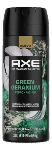 Axe Desodorante Aerosol Green Geranium 150 Ml