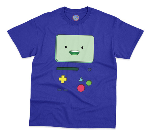 Playera Hora De Aventura Beemo Bmo Azul Cara Consola #1