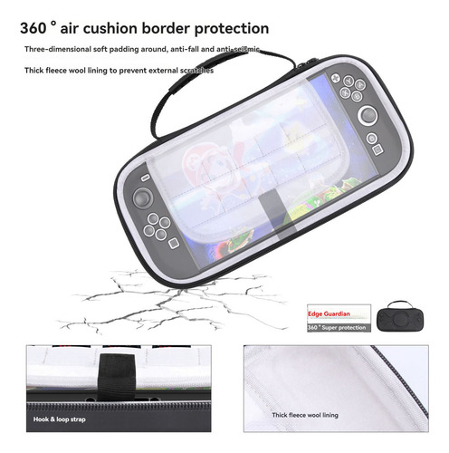 Bolsa De Almacenamiento De Cuero En Forma De O Para Switch2