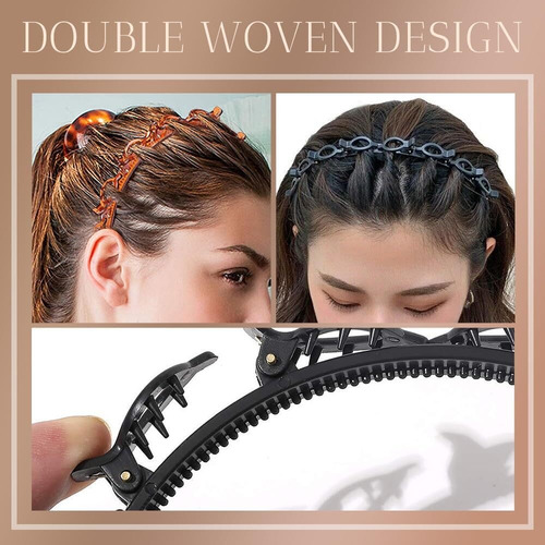 Diademas Para Cabello Mujer, 2p Bandas Para El Cabello Clips