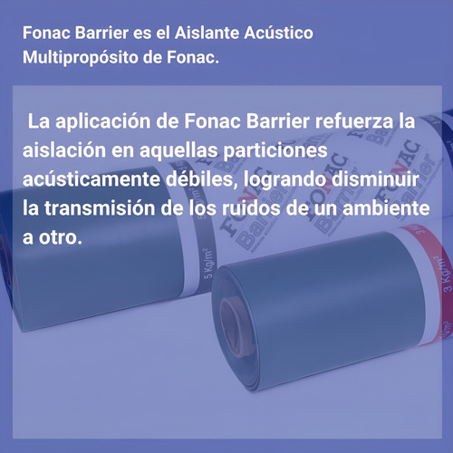 Fonac Barrier Aislante Acústico Espesor 3 Mm Por 1,22 M2