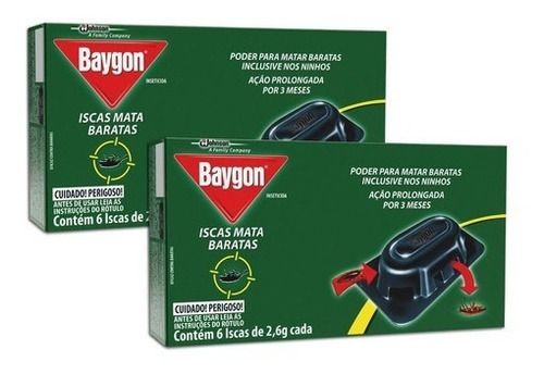 Kit Armadilha M A T A Baratas Baygon 12 Iscas Envio Imediato