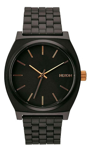 Reloj Time Teller Matte All Black Gold Nixon