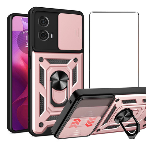 Funda Case Rude Use Para Moto G24 Power Carcasa + 10d Mica
