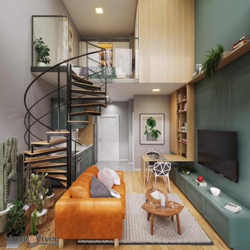 Imagem 7 de 15 de Loft Para Venda Em Curitiba, Água Verde, 1 Dormitório, 1 Banheiro - Ctb5223_1-2252294