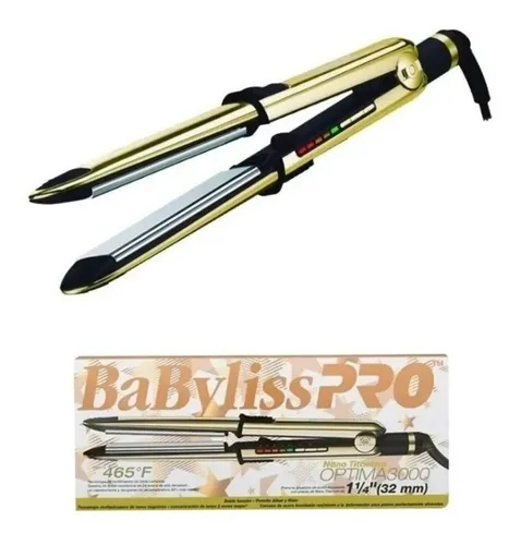 BABYLISS PRO Plancha Pelo Babyliss Profesional Optima 3000 Alisado 465°F  BABYLISS PRO