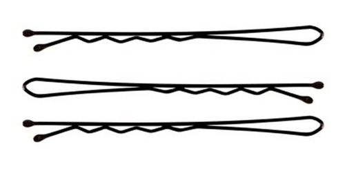 Imagem 2 de 4 de Grampo De Cabelo Preto N°5 100 Unidades Profissional Ricca
