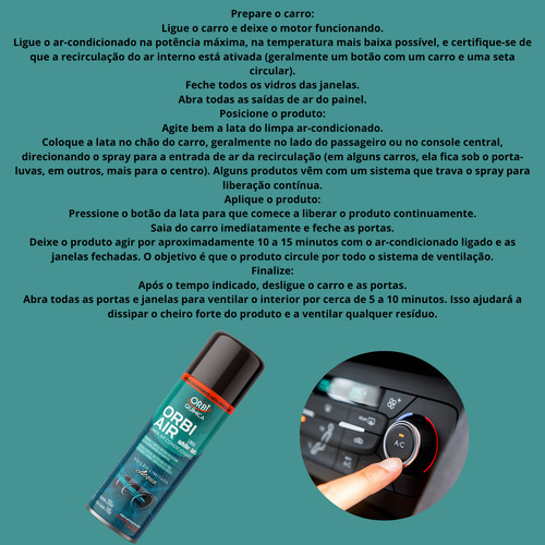 Kit 4 Limpa Ar Automotivo Orbi Air Novas Fragrâncias