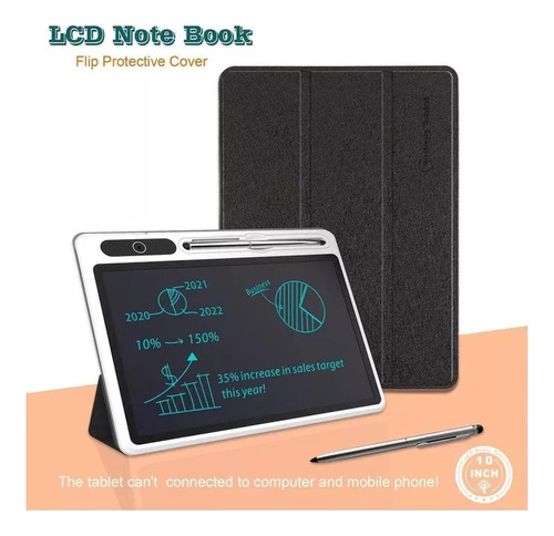 Tableta De Escritura Lcd De 10,1 Con Funda Protectora