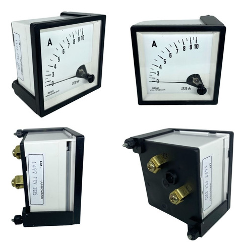 Amperimetro Analogico 72x72 10a Ligacao Direta P/ Motores