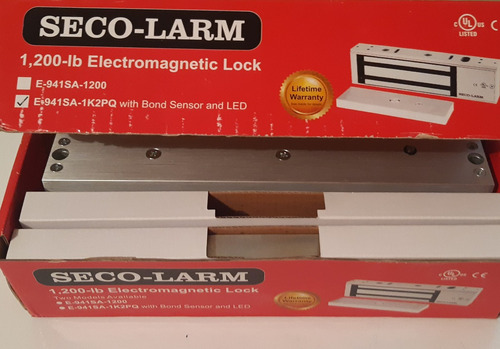 Imagen 2 de 4 de Cerradura Electromagnética 1200-lb Sensor De Retencion Led