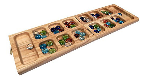 Juego De Mesa Mancala Plegable De Madera De Roble Vicente, J