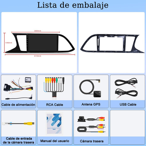 Auto Estéreo Para Seat Leon 2012-2020 Carplay 8+128g Wifi Seat Leon 2012-2020