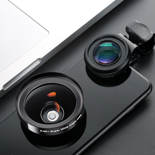Smartphone Macro Lente Gran Angular 2 En 1