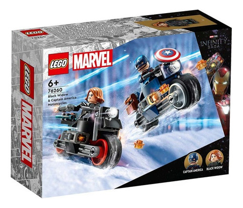 Lego® Marvel - Motos De Viuda Negra Y El Capitán América