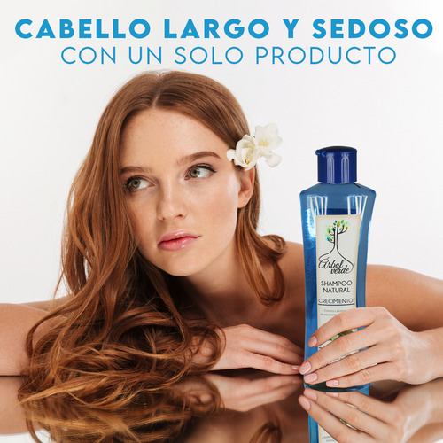 Shampoo Árbol Verde Natural Crecimiento 500ml