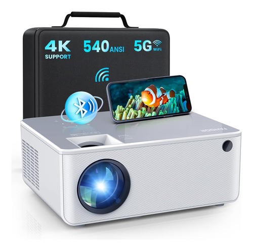 Fangor 5g Wifi Bluetooth Projector - 540 Ansi Nativo 1080p H