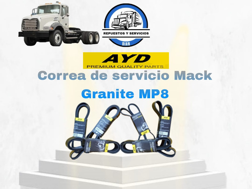 Correa De Servicio Mack Granite Mp8