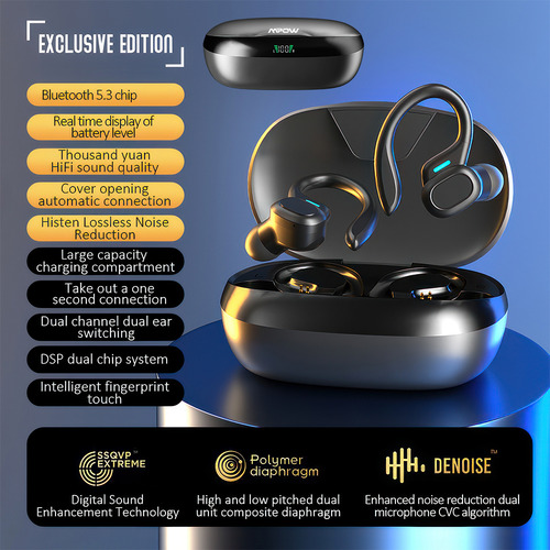 Auriculares Inalambricos Bluetooth 5.3 Con Microfono