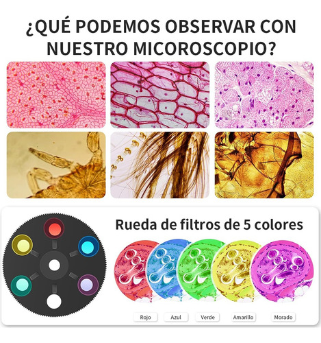 Microscopio 40x-2000x Profesional Para Laboratiorio