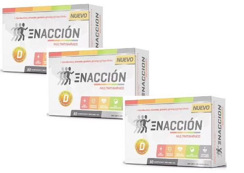 Enaccion Multivitaminico (30 Tabletas) Combo X 3 Unidades!!