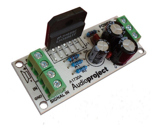 Modulo Amplificador Mono 68 Watts C/ Lm3886 - Audioproject