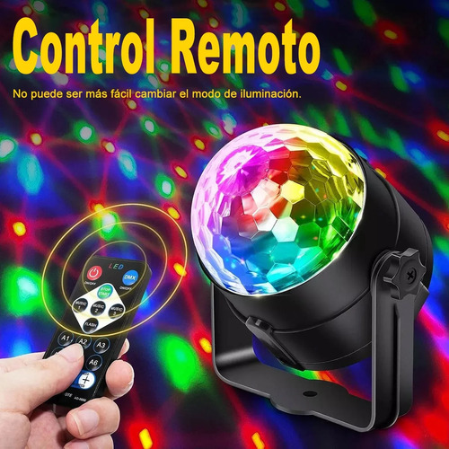 2pcs Rgb Control Remoto Led Disco Bola Luz Para Fiesta Ktv