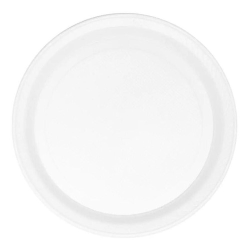 Prato Pratinho Em Plástico Branco T15 10un