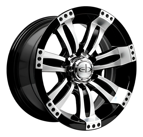 Llanta Deportiva Eb Inc R17 5x139.7 Ford F100 Diamantado Negro