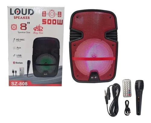 Bocina Bluetooth De 8 Pulgadas Sz-808
