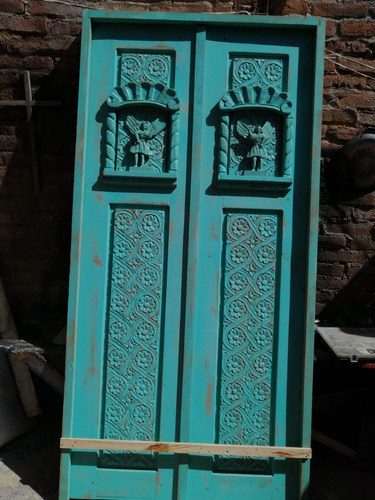 Puerta Tallada A Mano Vintage