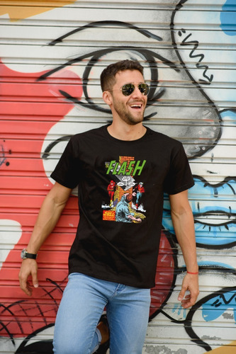 Imagen 2 de 2 de Remera Coleccion Tapa Comics The Flash Dc Comics